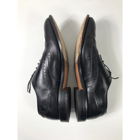 Allen Edmonds Men’s 9.5C Chester Black Leather Wingtip Oxford Dress Shoes main image 9